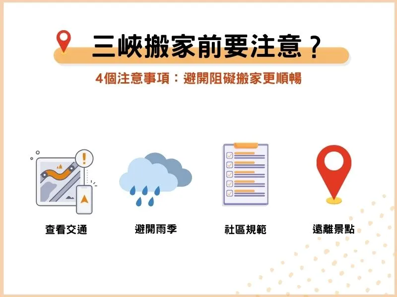 三峽搬家前的4個注意事項：避開阻礙搬家更順暢