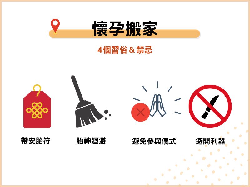 關於懷孕搬家的4個習俗＆禁忌