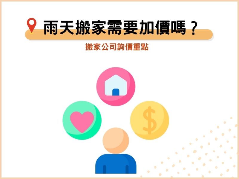 遇到下雨天，搬家需要加價嗎？搬家公司詢價重點